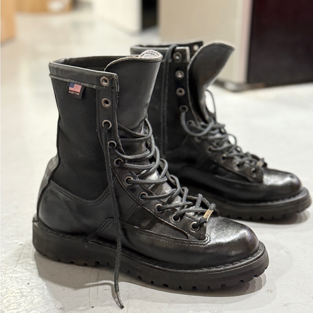 Danner Black Leather Combat Boots